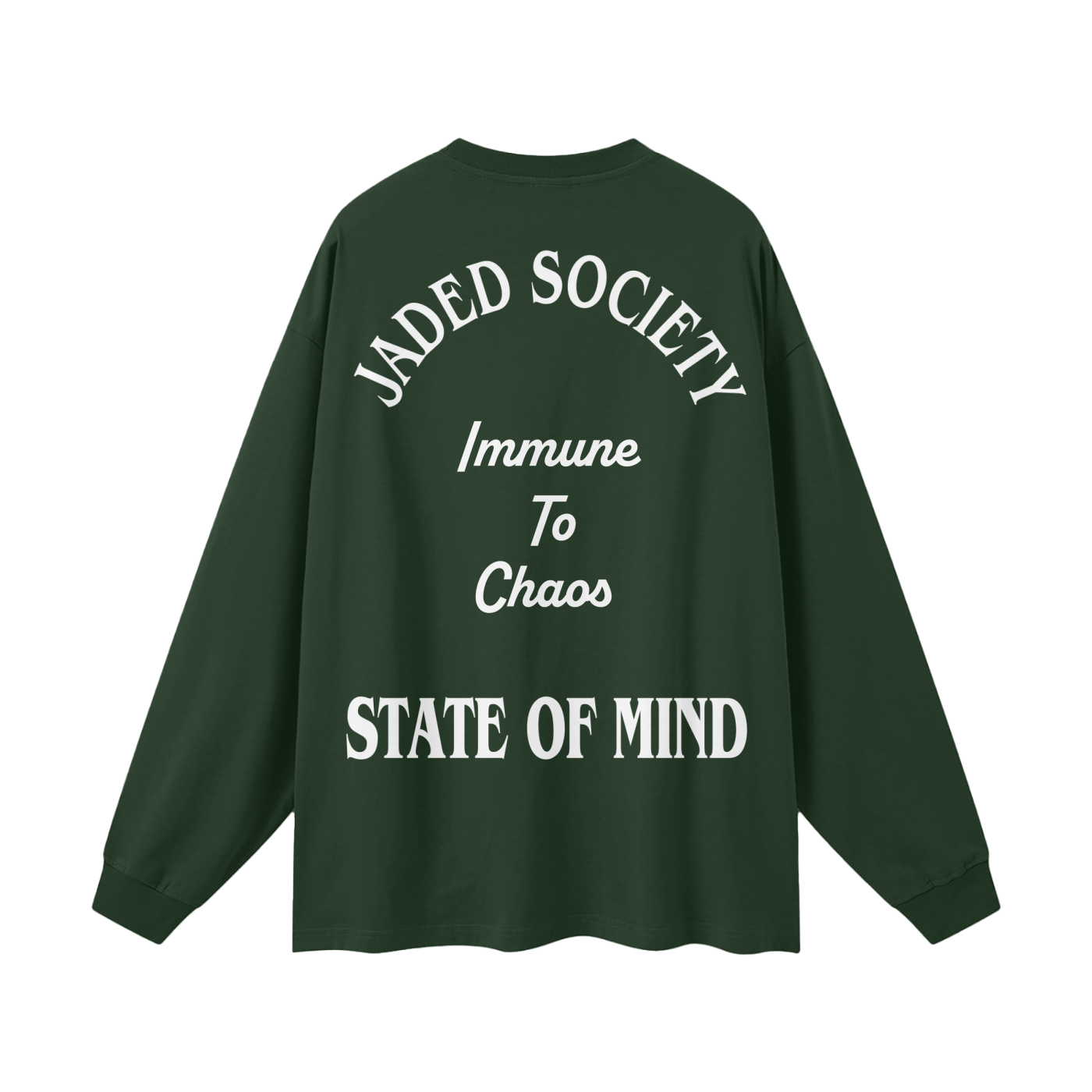 "Immune To Chaos" 305G 100% Cotton Long Sleeve Tee