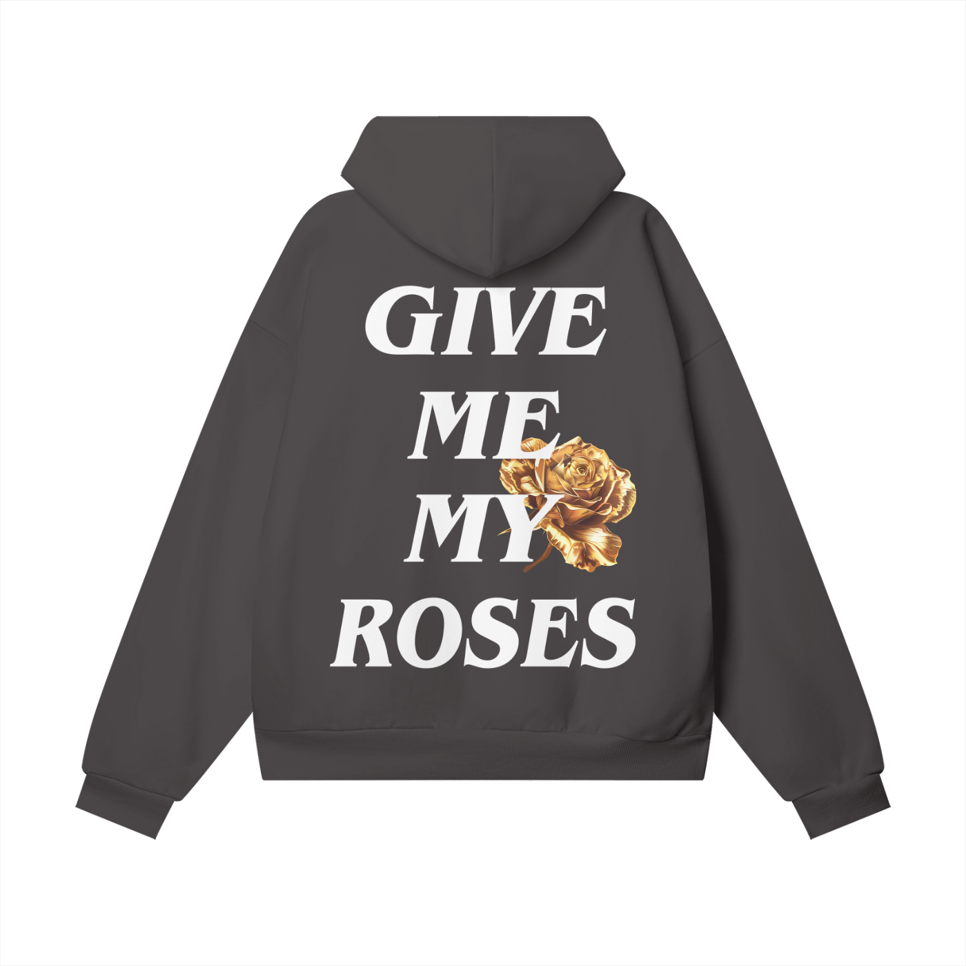 Golden Roses Hidden Pocket Hoodie - 500 GSM