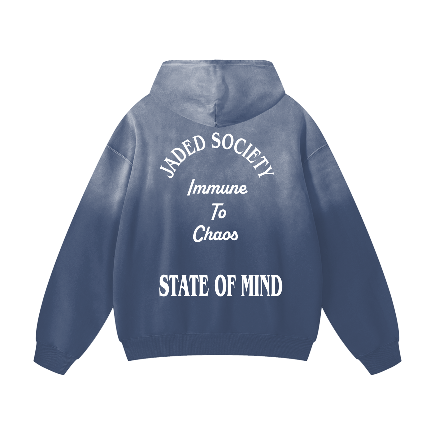 "Immune To Chaos" Heavyweight Sunfade Oversized Hoodie