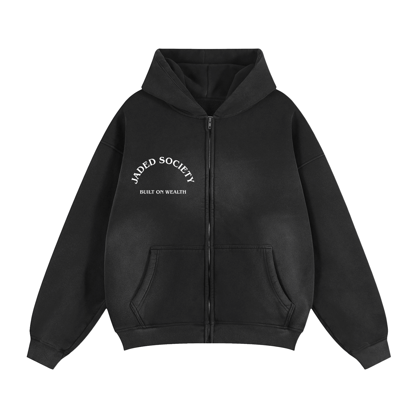 Seattle Two-way Zip Up Boxy Hoodie