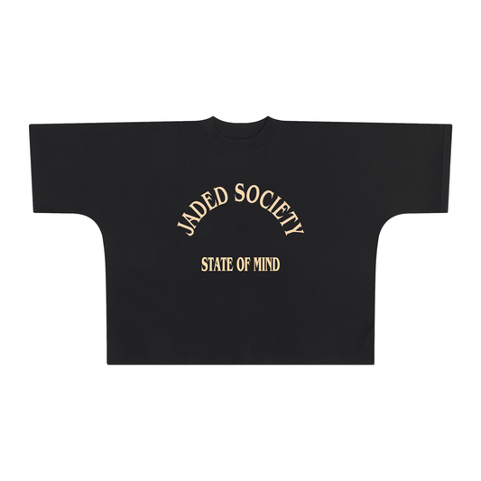 No Emotion Just Motion Oversize Boxy Tee - 300 GSM