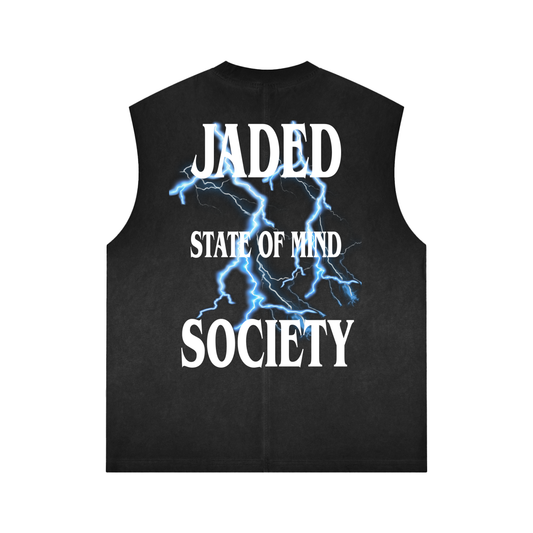 Drop Shoulder Reverse Washed Tank Top