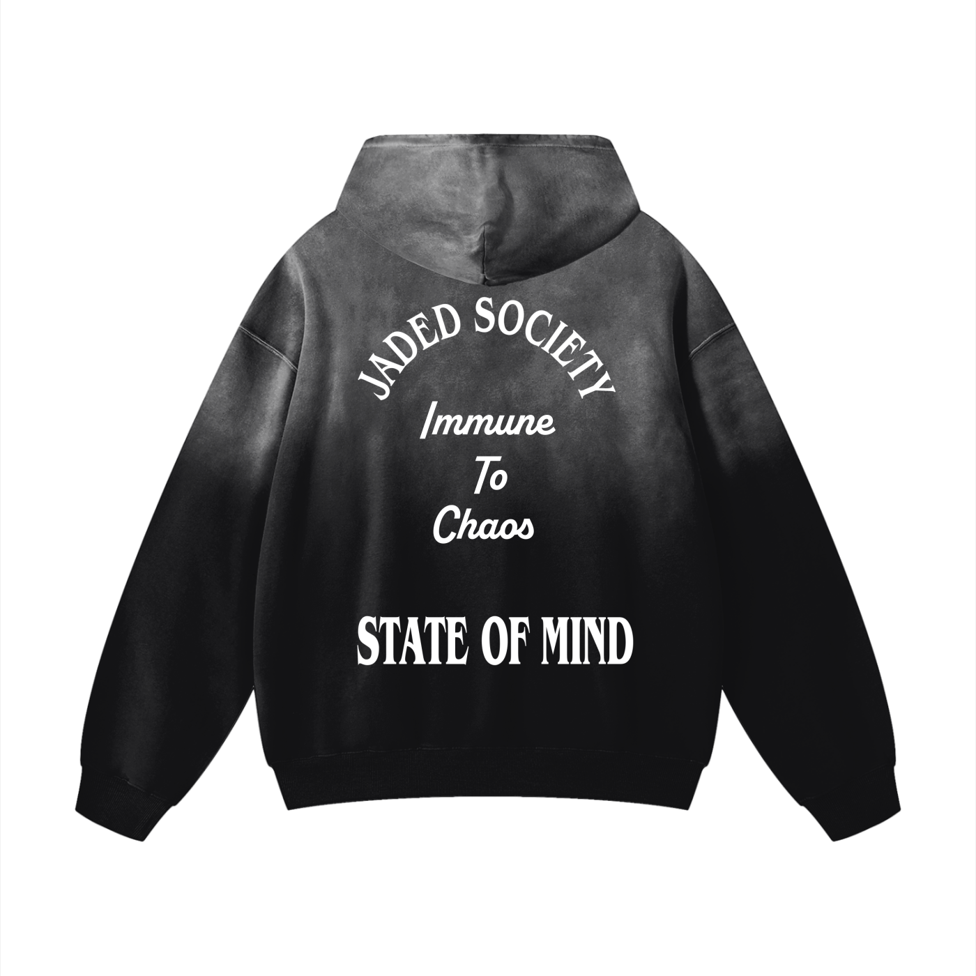 "Immune To Chaos" Heavyweight Sunfade Oversized Hoodie
