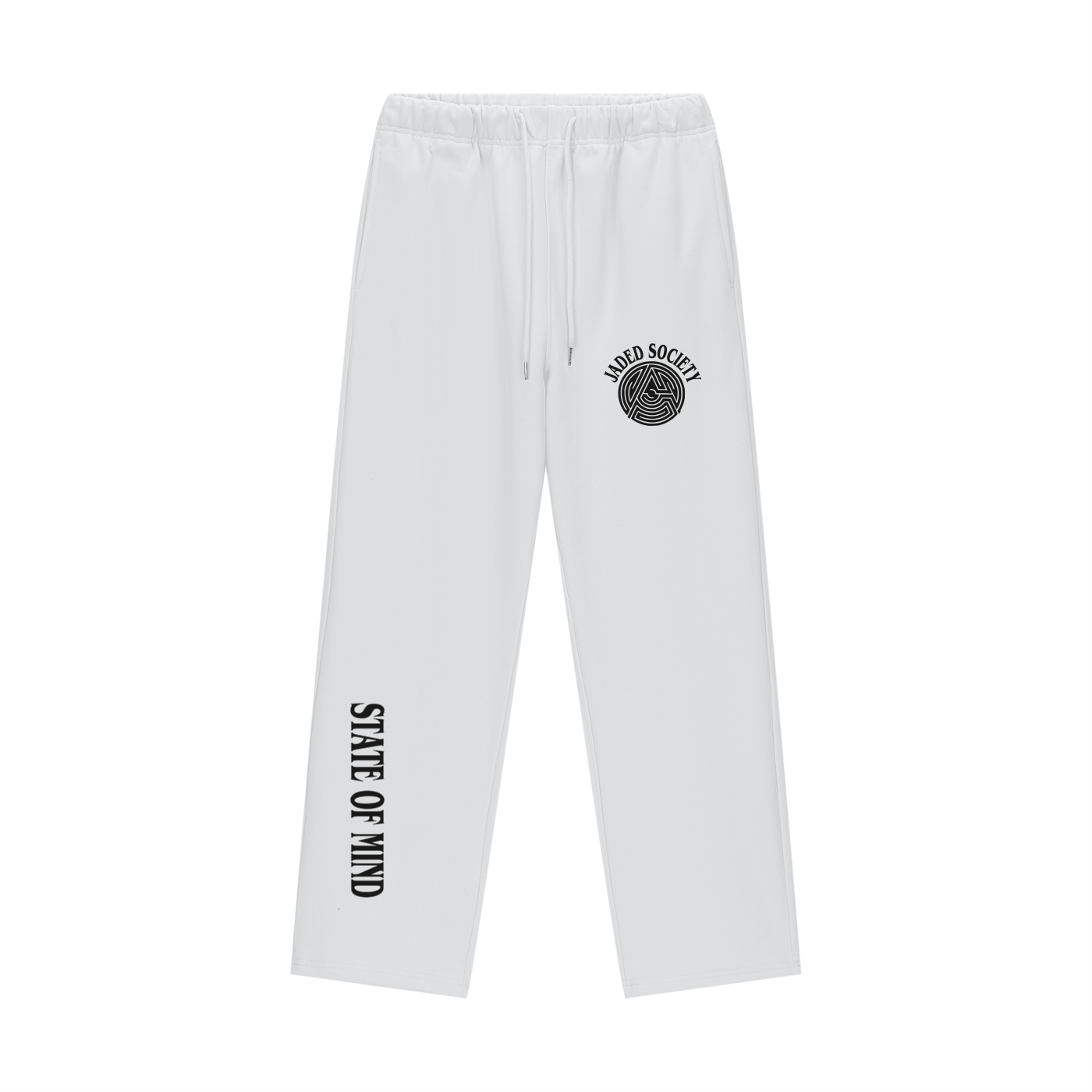"State of Mind" Fleece Lined Straight Leg Pants - 460 GSM