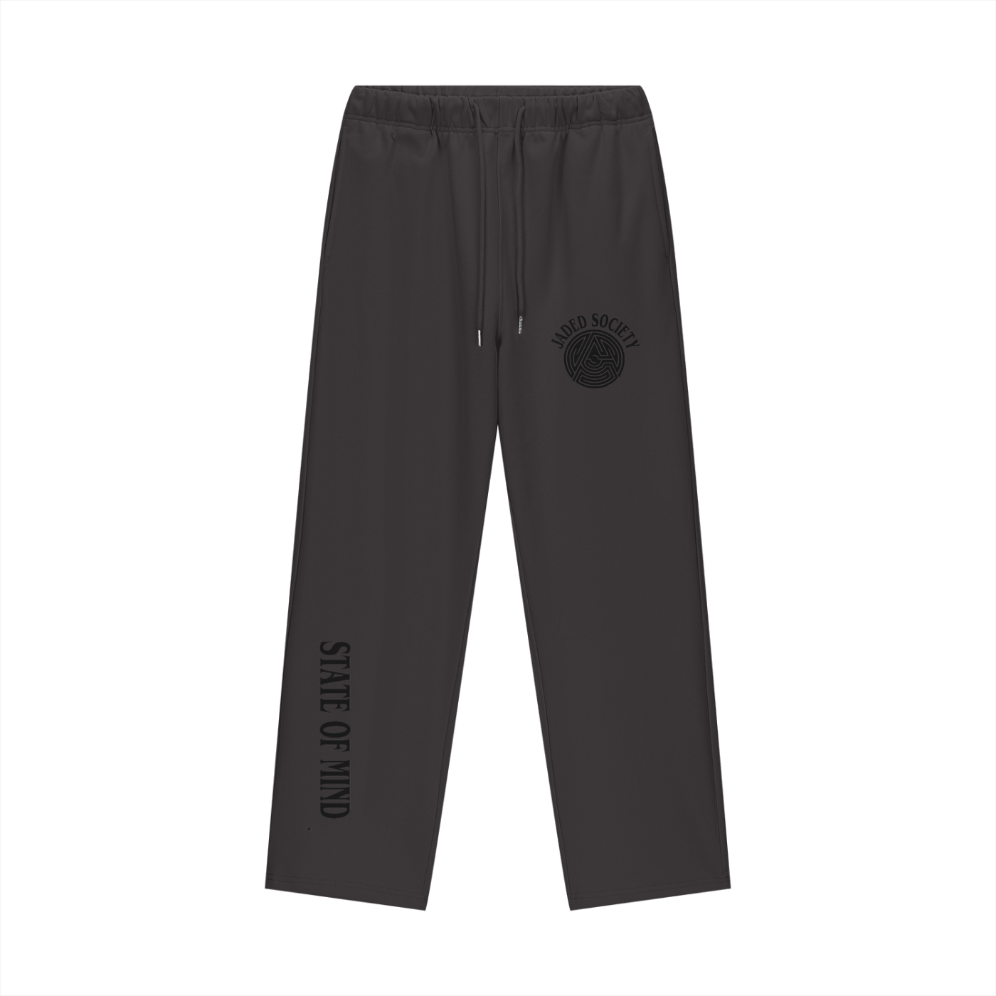 "State of Mind" Fleece Lined Straight Leg Pants - 460 GSM
