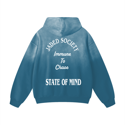 "Immune To Chaos" Heavyweight Sunfade Oversized Hoodie