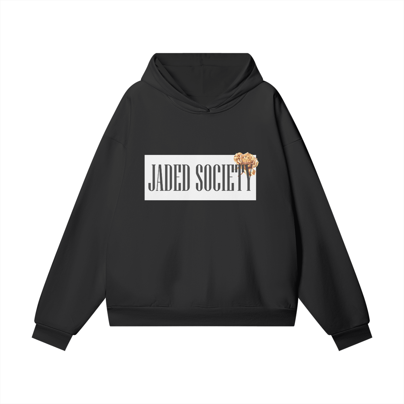 Golden Roses Hidden Pocket Hoodie - 500 GSM