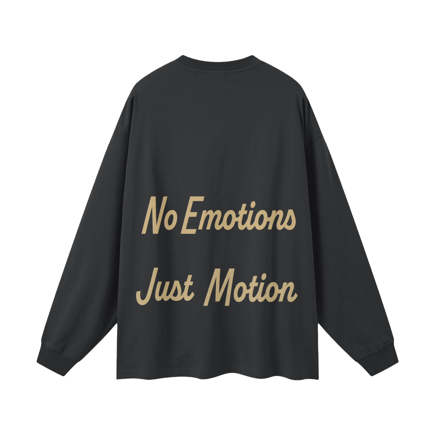 No Emotions Just Motion Heavyweight 100% Cotton Long Sleeve Tee