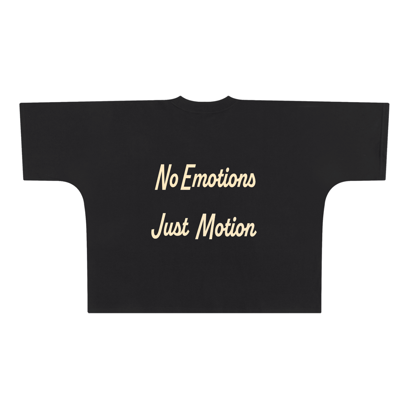 No Emotion Just Motion Oversize Boxy Tee - 300 GSM