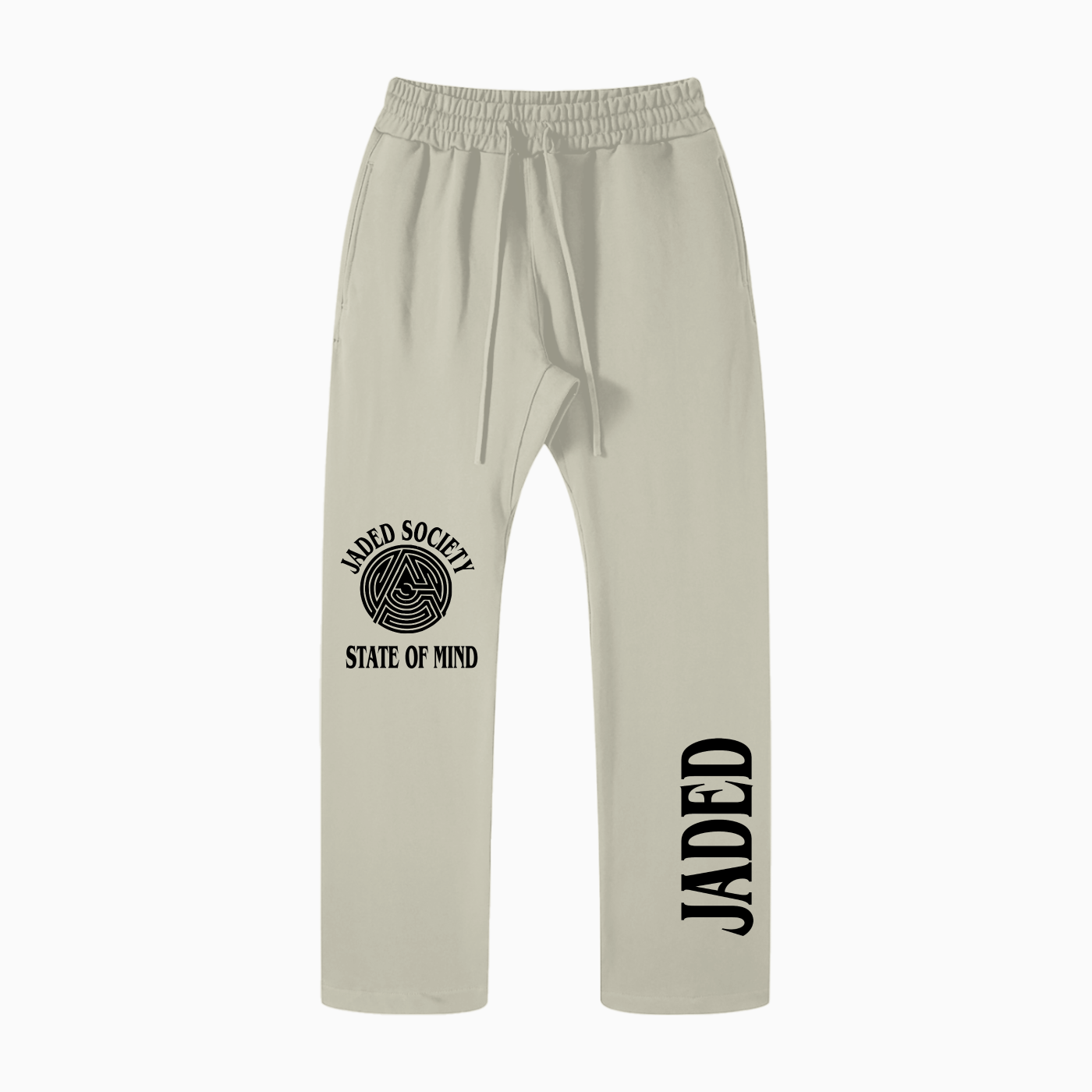 Jaded World Solid Color Straight Leg Pants - 400 GSM