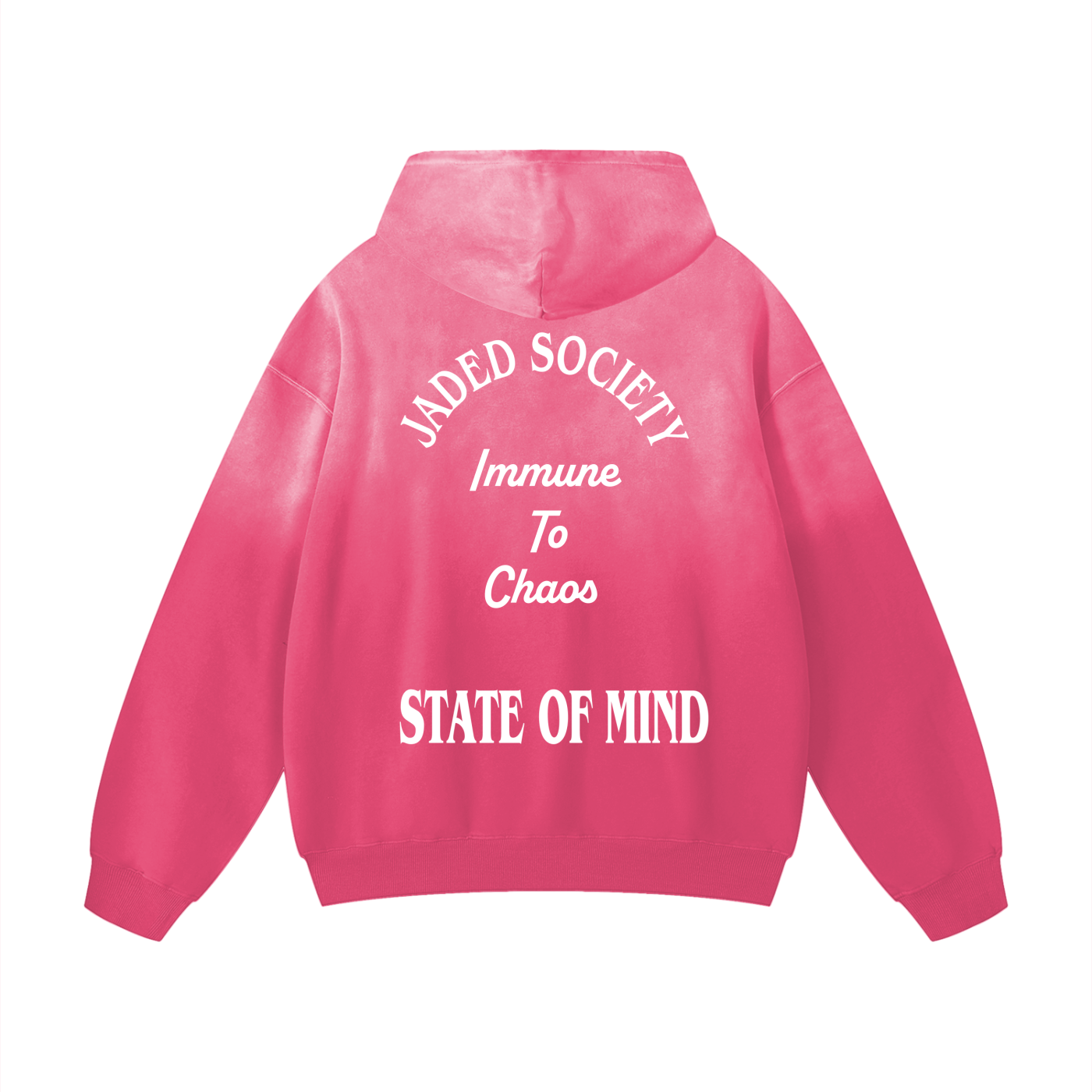 "Immune To Chaos" Heavyweight Sunfade Oversized Hoodie