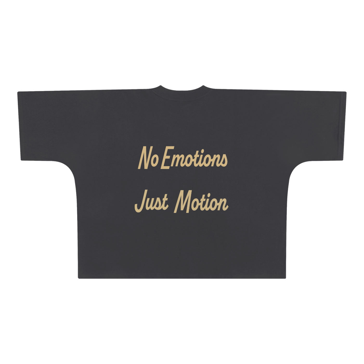 No Emotion Just Motion Oversize Boxy Tee - 300 GSM