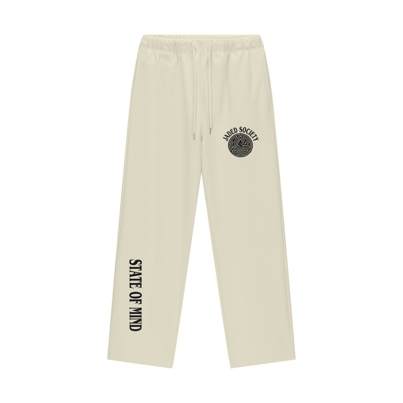 "State of Mind" Fleece Lined Straight Leg Pants - 460 GSM