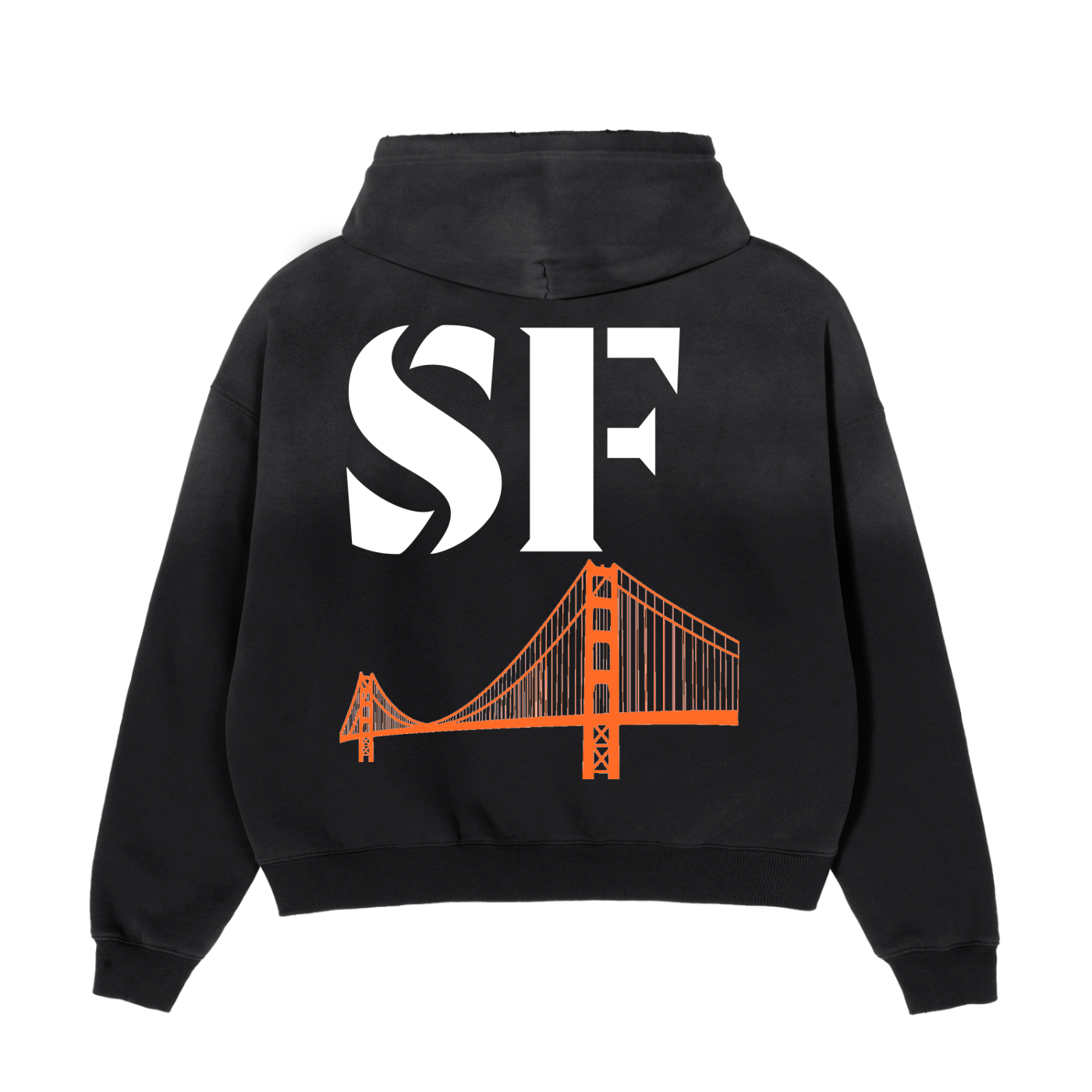 SF Frayed Sunfade Boxy Hoodie