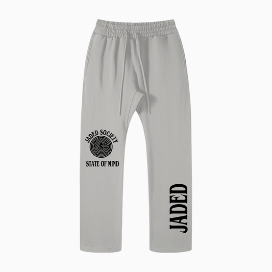 Jaded World Solid Color Straight Leg Pants - 400 GSM