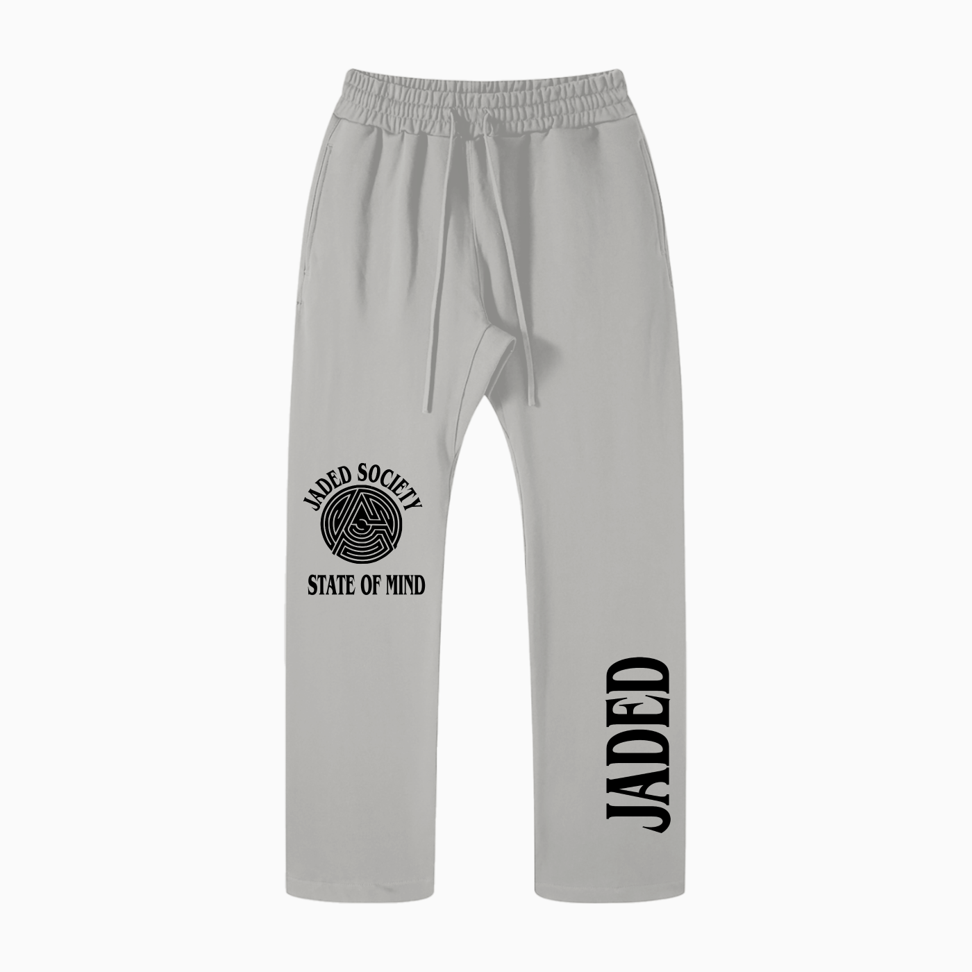 Jaded World Solid Color Straight Leg Pants - 400 GSM